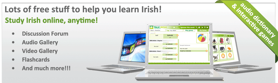 Study Irish online, anytime with our free language learning resources!